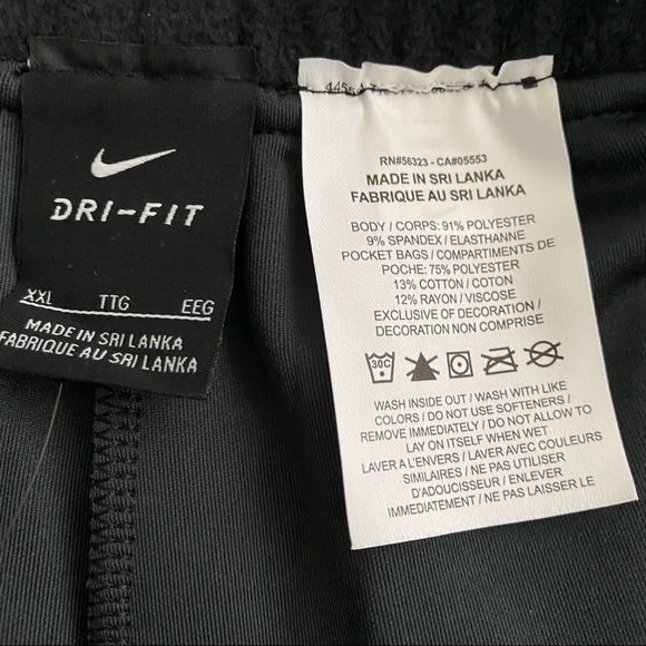 NWT Women’s Nike Black Therma Sweatpants XXL - Picture 4 of 8